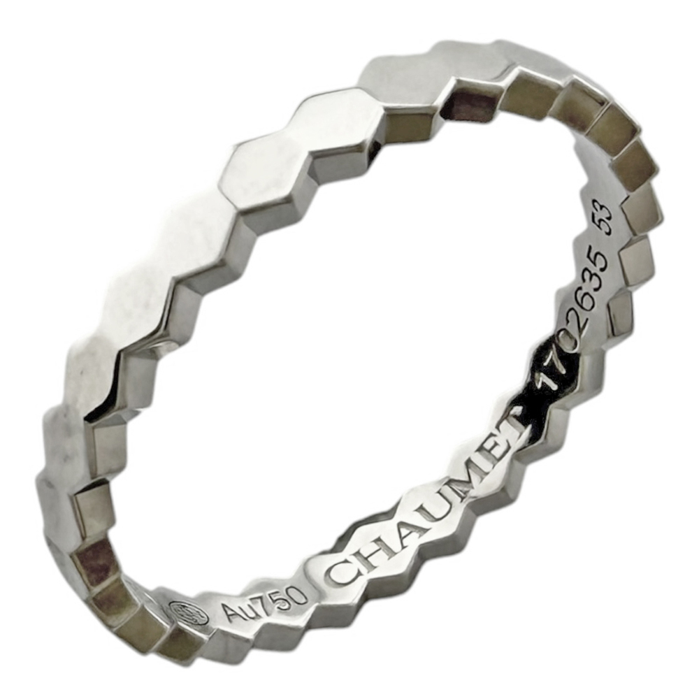 Chaumet Bead de Ring, 18K White Gold, Women's, Pre-owned.